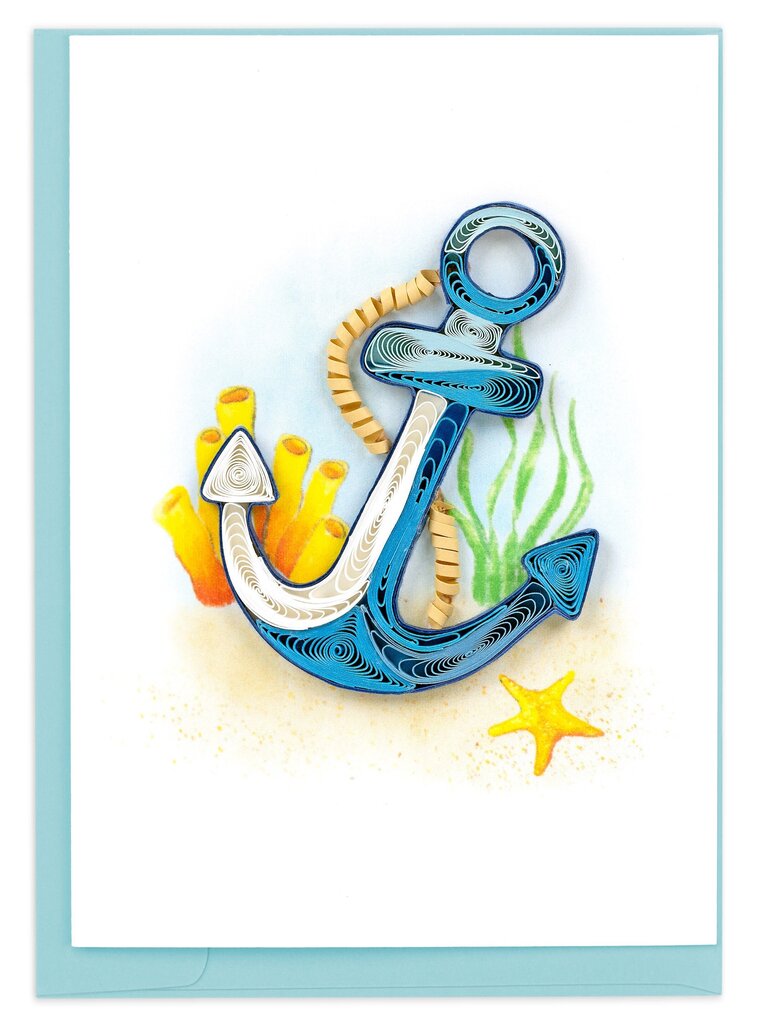 Anchor Quilling Gift Enclosure Card GE5013