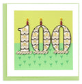 Birthday Milestone - 100 Quilling Card BD196