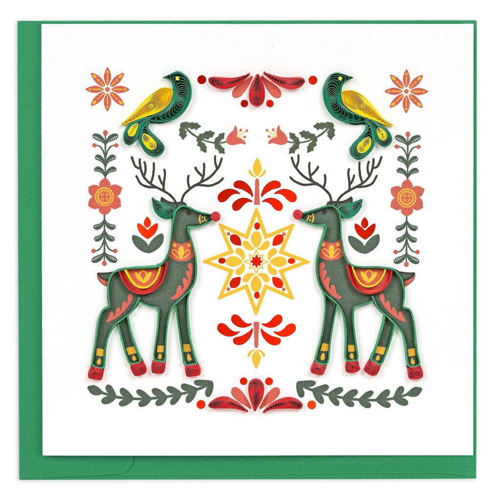 Scandinavian Christmas Quilling Card HD6057