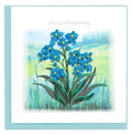 Happy Anniversary Forget Me Not Quilling Card LV282