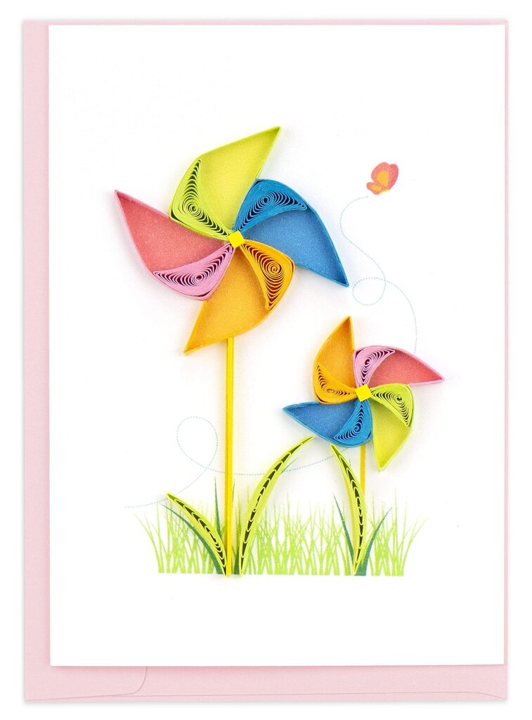 Pinwheel Gift Enclosure Quilling Card GE569