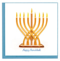 Modern Menorah Quilling Card HD6029