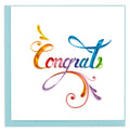Rainbow Congrats Quilling Card CG822