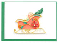 Christmas Sleigh Gift Enclosure Quilling Card GE591