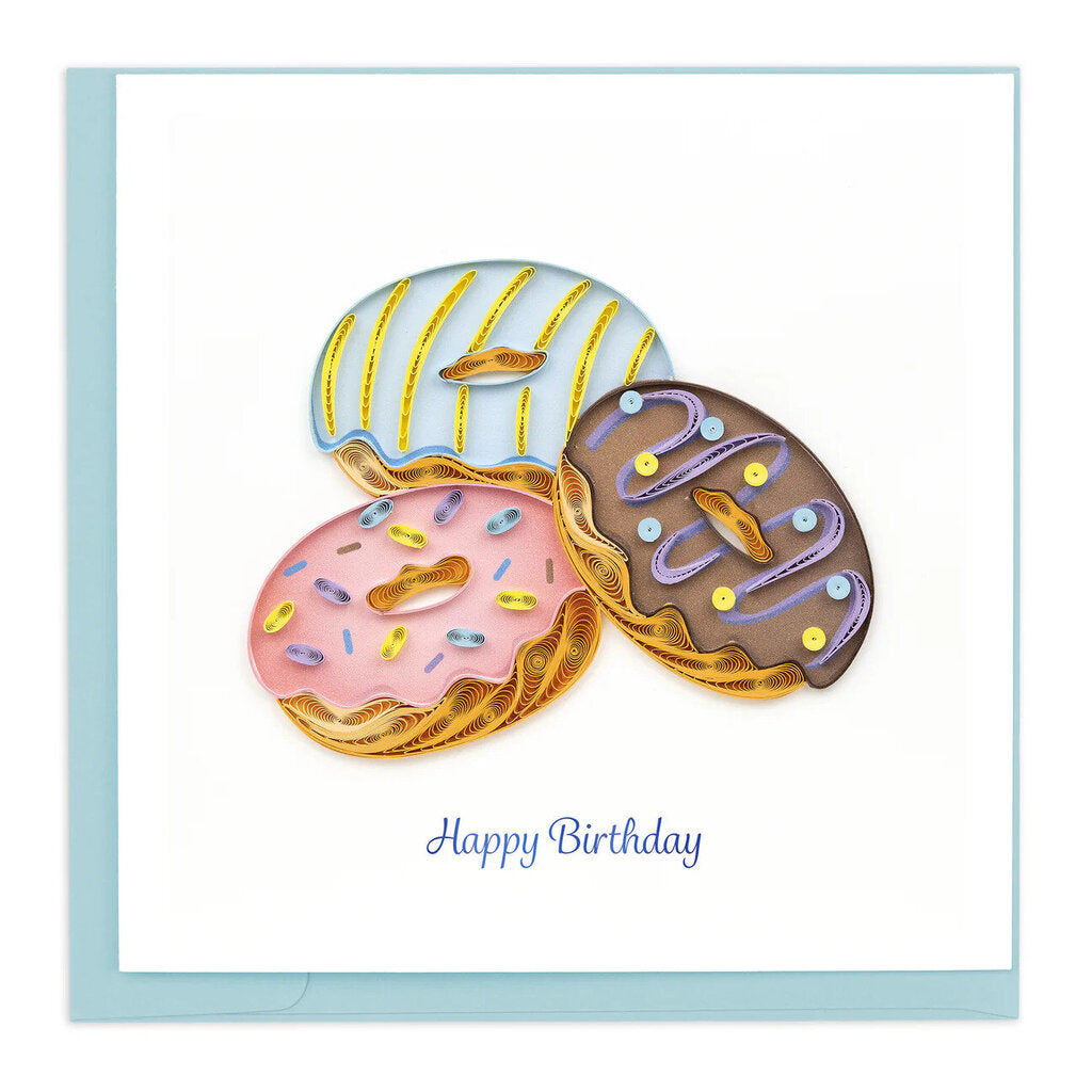 Birthday Donuts Quilling Card BD176