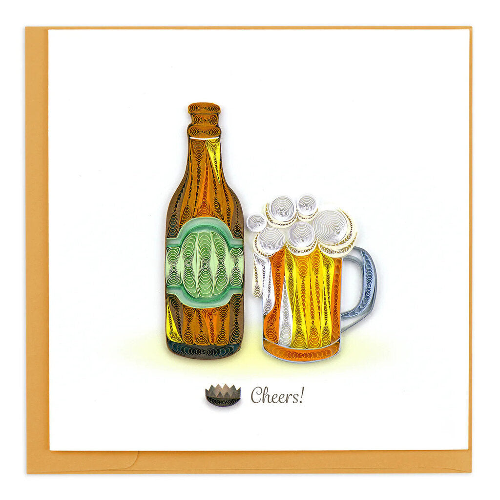 Birthday Beer Quilling Card BD146