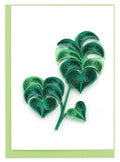 Monstera Leaf Gift Enclosure Quilling Card GE580