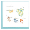 Baby Clothesline Quilling Card CG829