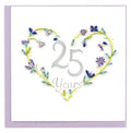 25th Wedding Anniversary Quilling Card LV270