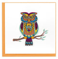 Decorative Owl Quilling Card BL1422