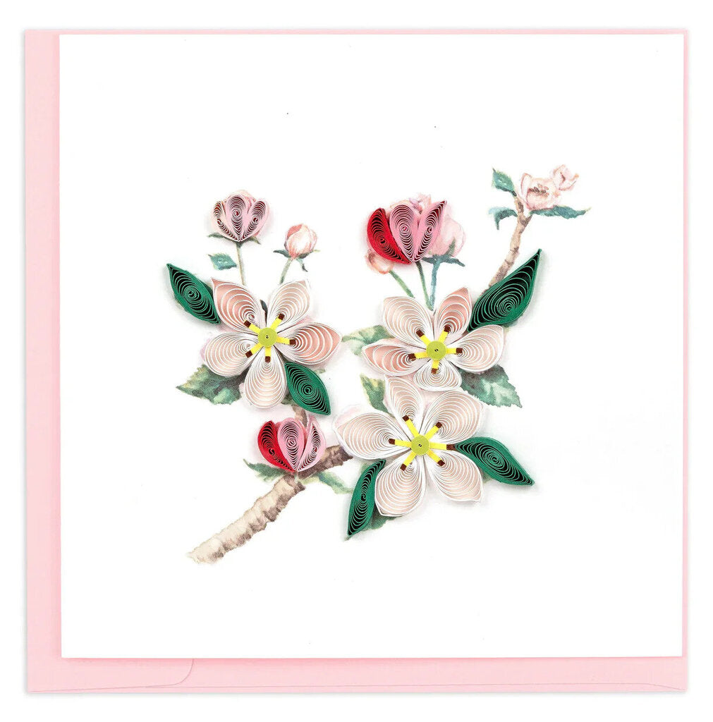 Apple Blossoms Quilling Card BL1456