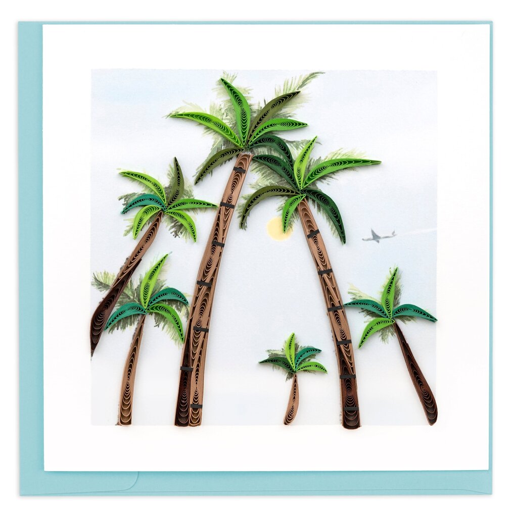 Palm Trees Quilling Card BL1395