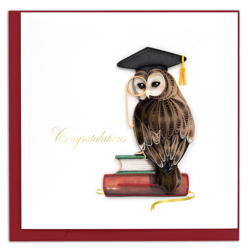 Graduation Owl Quilling Card CG830