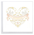 Wedding Doves Heart Quilling Card LV265