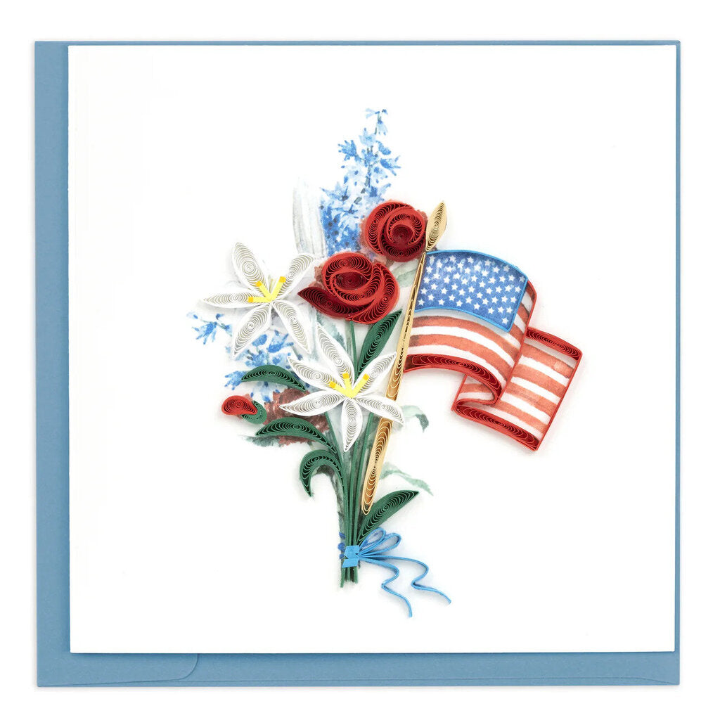 Memorial Day Flowers Quilling Card SO755