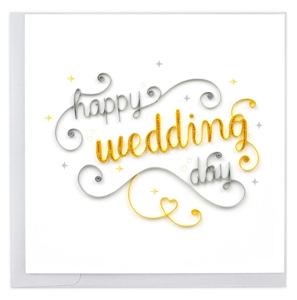 Happy Wedding Day Quilling Card LV264