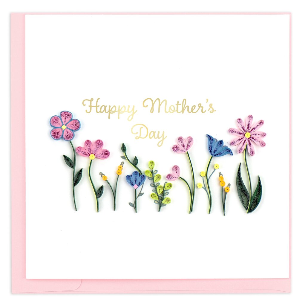 Mother's Day Wildflowers Quilling Card SO731