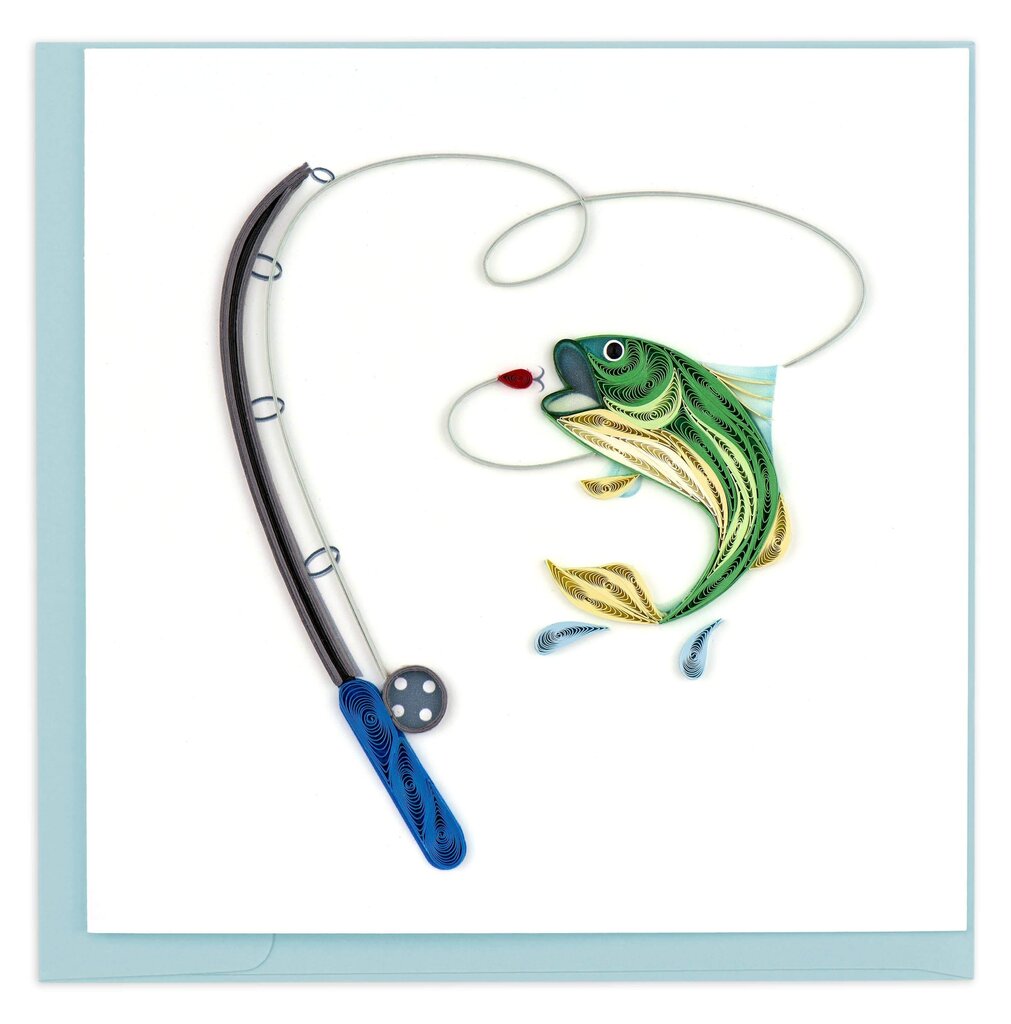 Gone Fishing Quilling Card BL1194