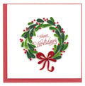 Holiday Wreath Quilling Card HD601