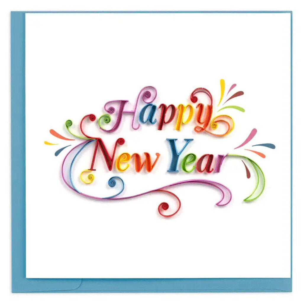 Happy New Year Quilling Card HD6007