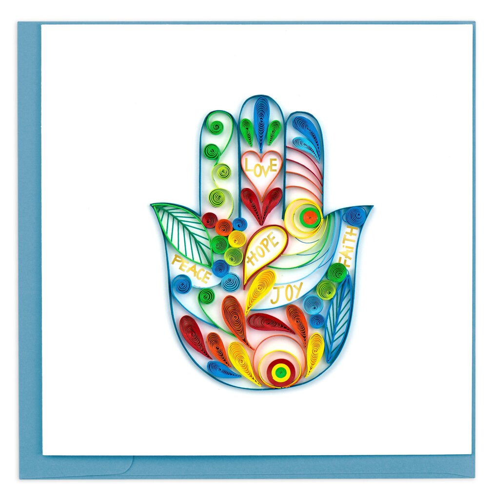 Hamsa Hand Quilling Card HD652
