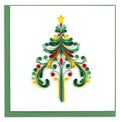 Ornate Christmas Tree Quilling Card HD681