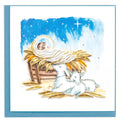 Baby Jesus in Manger Quilling Card HD688