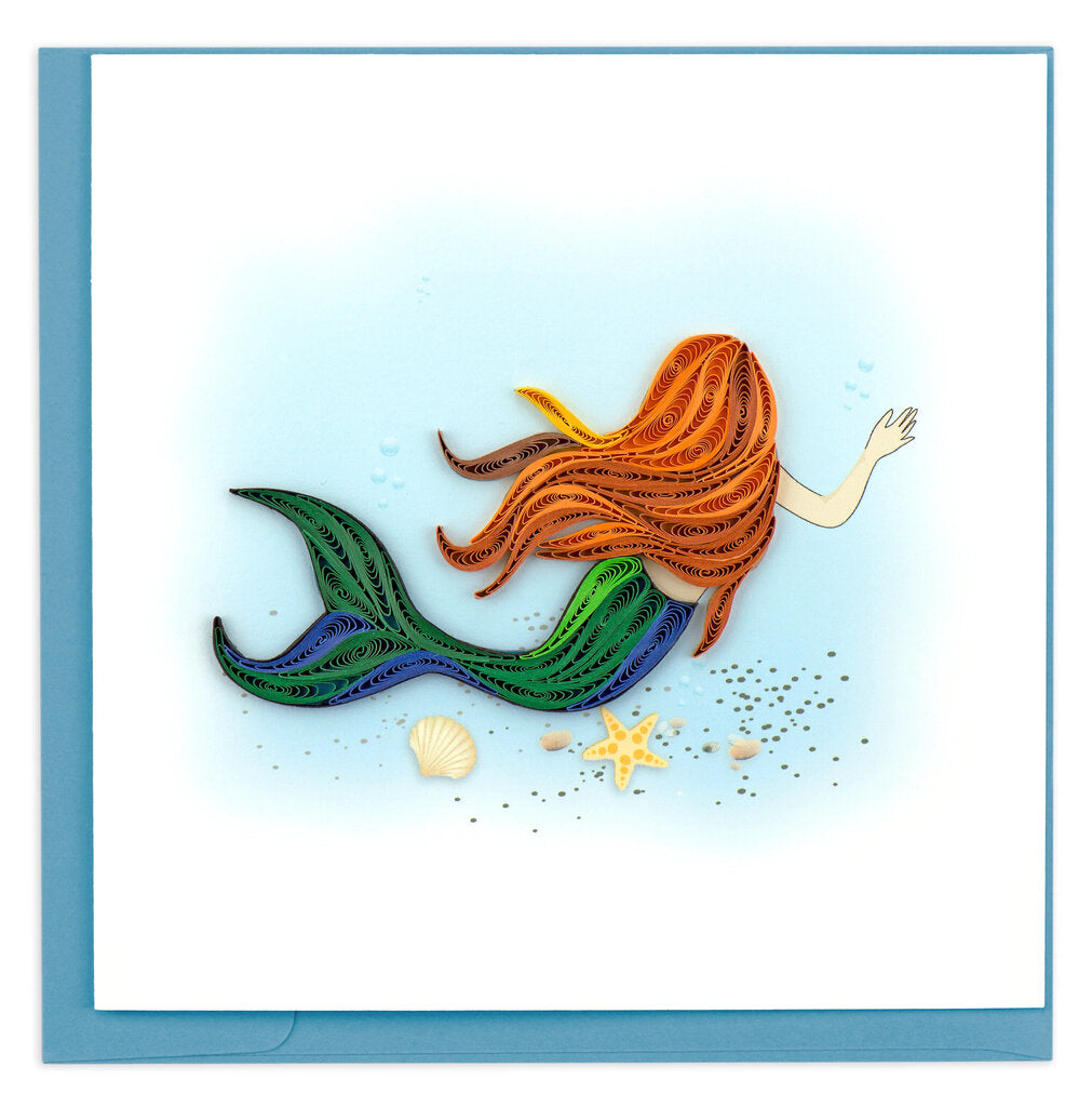 Mermaid Quilling Card BL995
