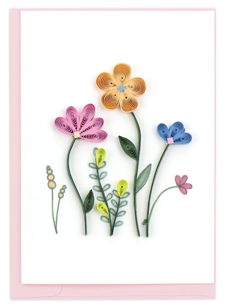 Wildflower Gift Enclosure Quilling Card GE572
