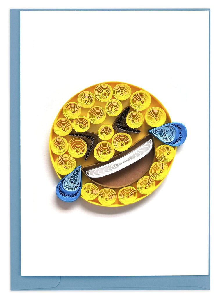 Laughing Emoji Gift Enclosure Quilling Card GE556