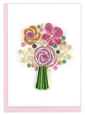 Flower Bouquet Gift Enclosure Quilling Card GE542
