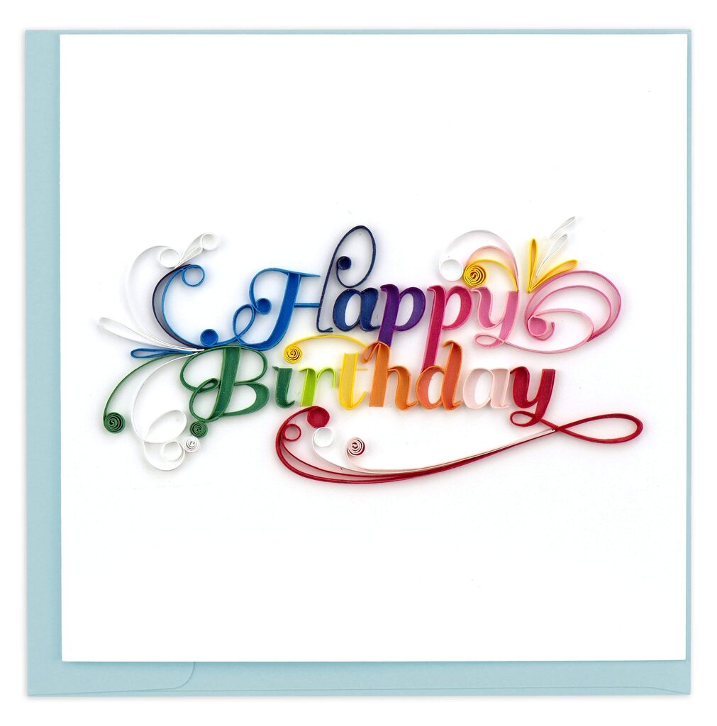 Happy Birthday Quilling Card BD123
