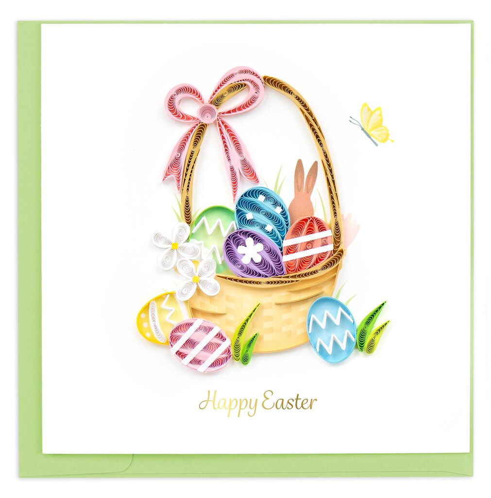 Easter Basket Quilling Card HD696