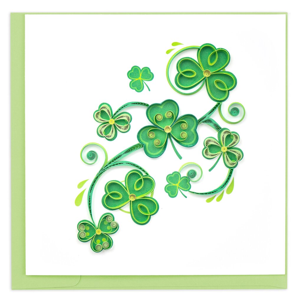 Shamrocks Quilling Card SO745