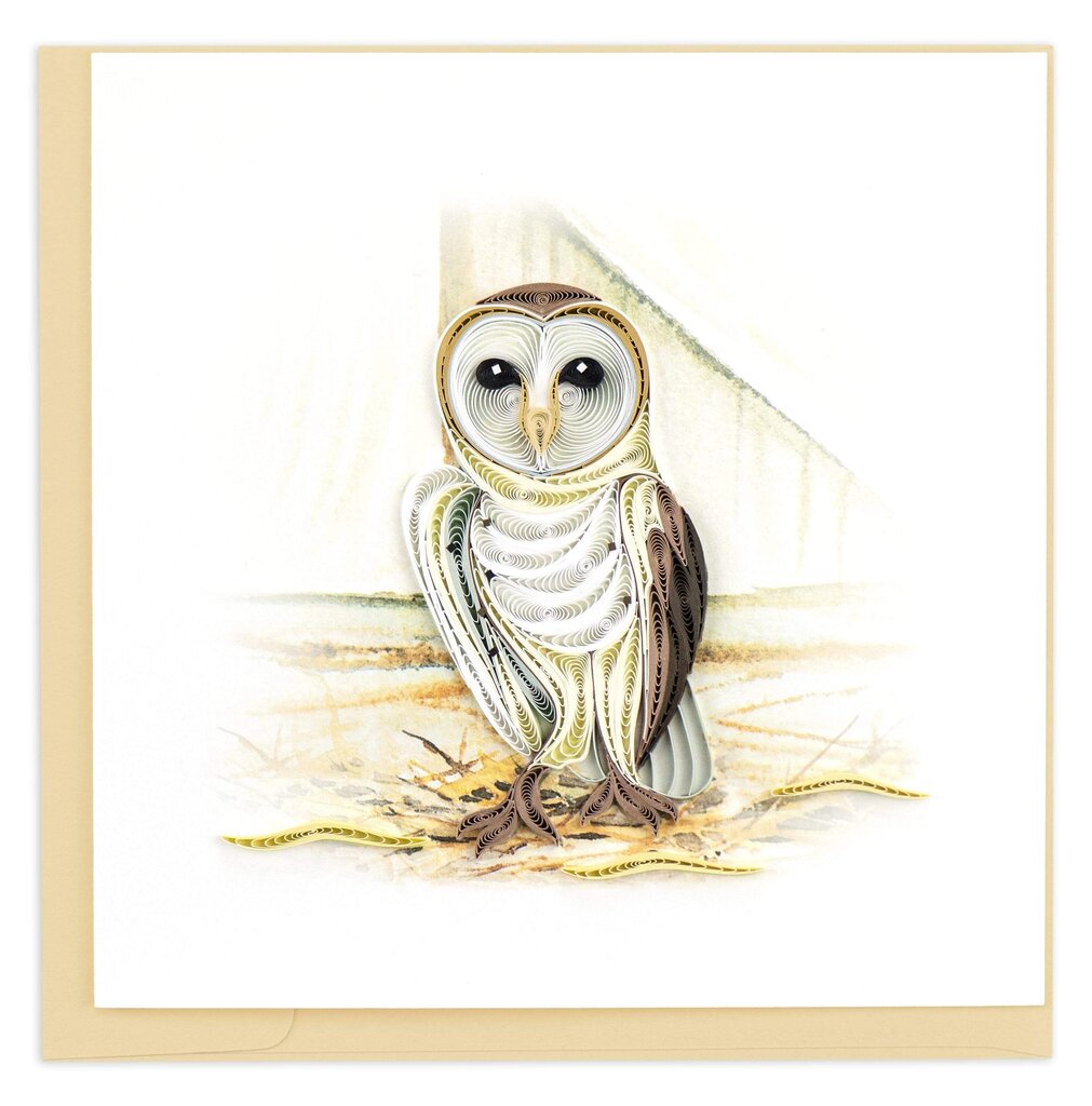 Barn Owl Quilling Card BL1231
