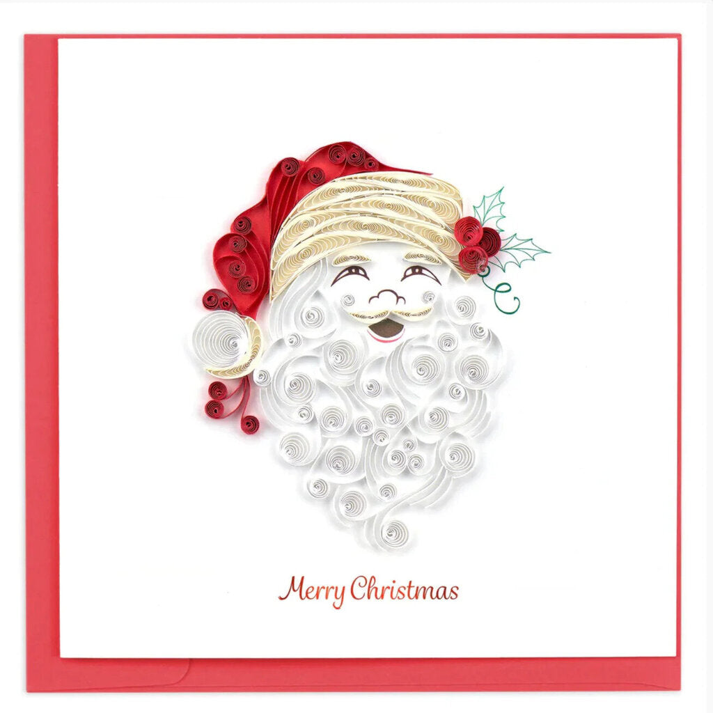 Santa Beard Quilling Card HD603