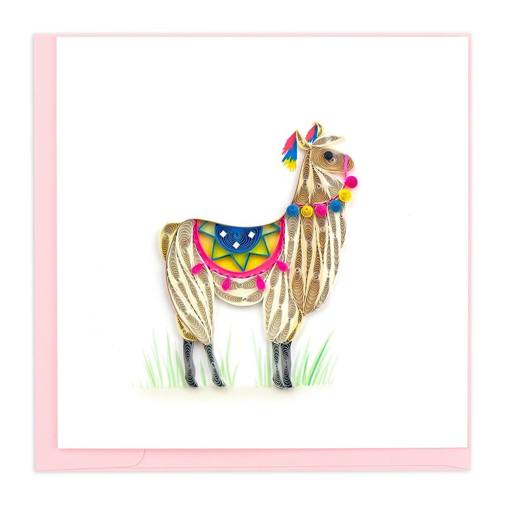 Llama Quilling Card BL1180