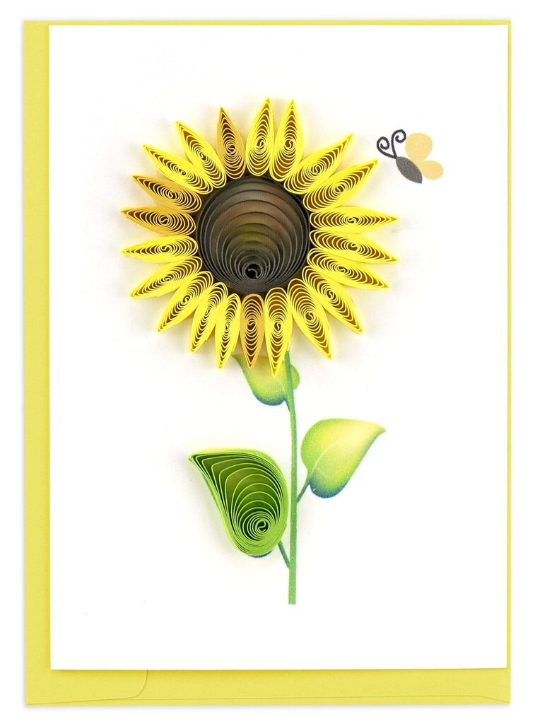Sunflower Gift Enclosure Quilling Card GE523