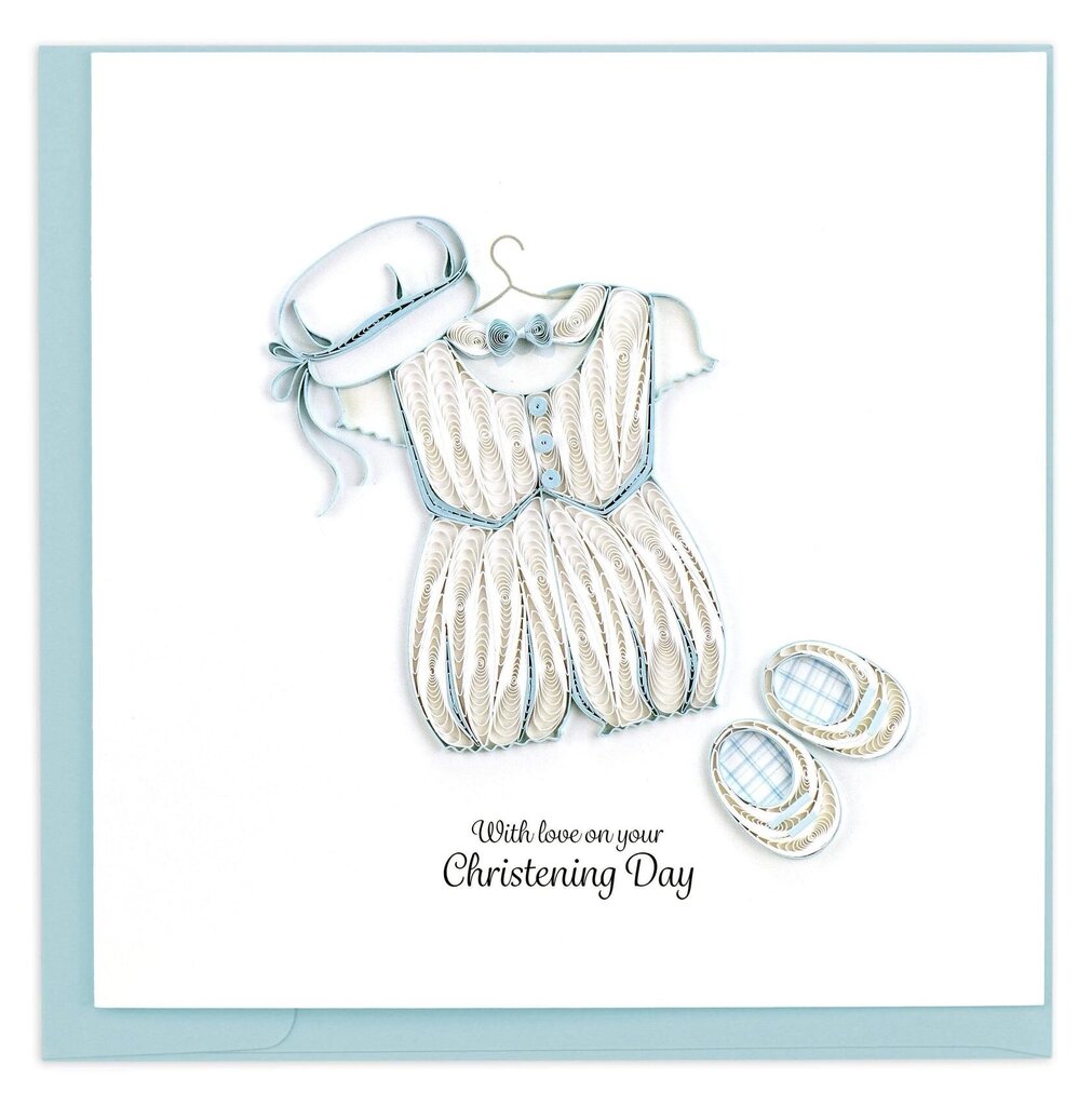Boy's Christening Quilling Card SO728