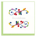 Congratulations Swirl Quilling Card CG820