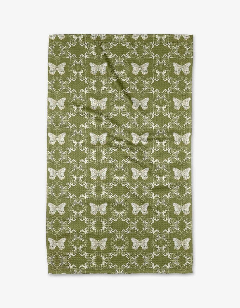 Geometric Butterflies Geometry Tea Towel
