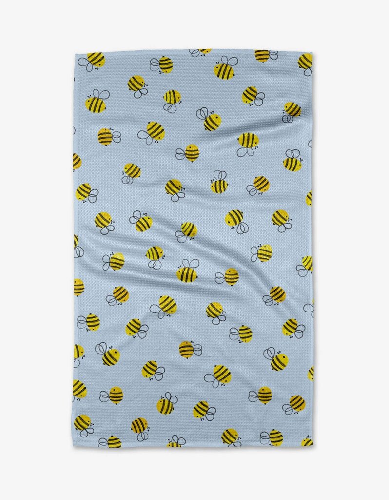Buzzing Geometry Tea Towel