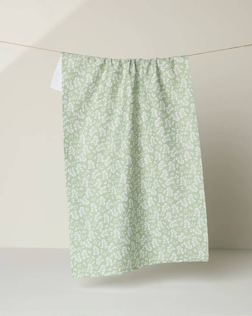Sage Garden Geometry Tea Towel