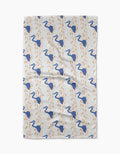 Blue Heron Geometry Tea Towel