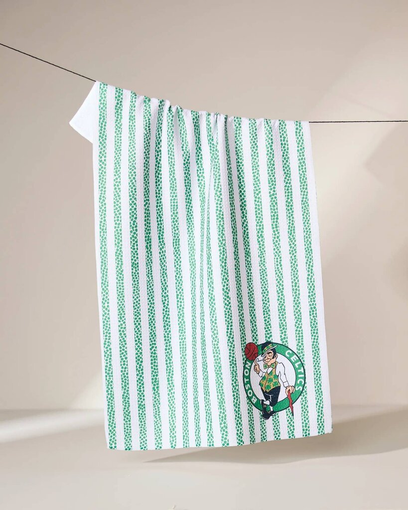 Celtics Grip Stripe Geometry Tea Towel