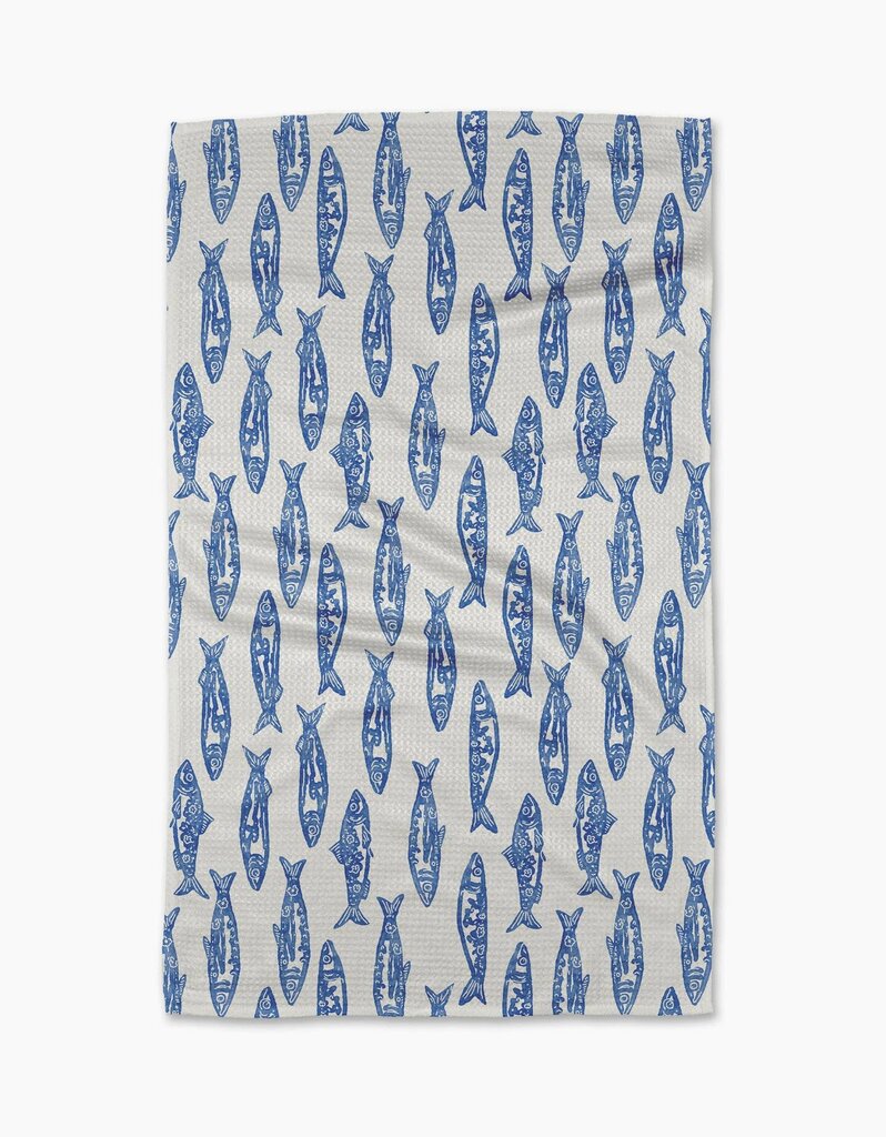 Inshore Geometry Tea Towel
