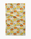 Pumpkin and Gourds Geometry Tea Towel