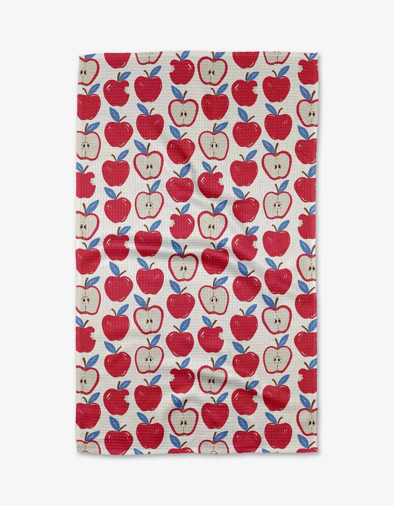 Apple A Day Geometry Tea Towel