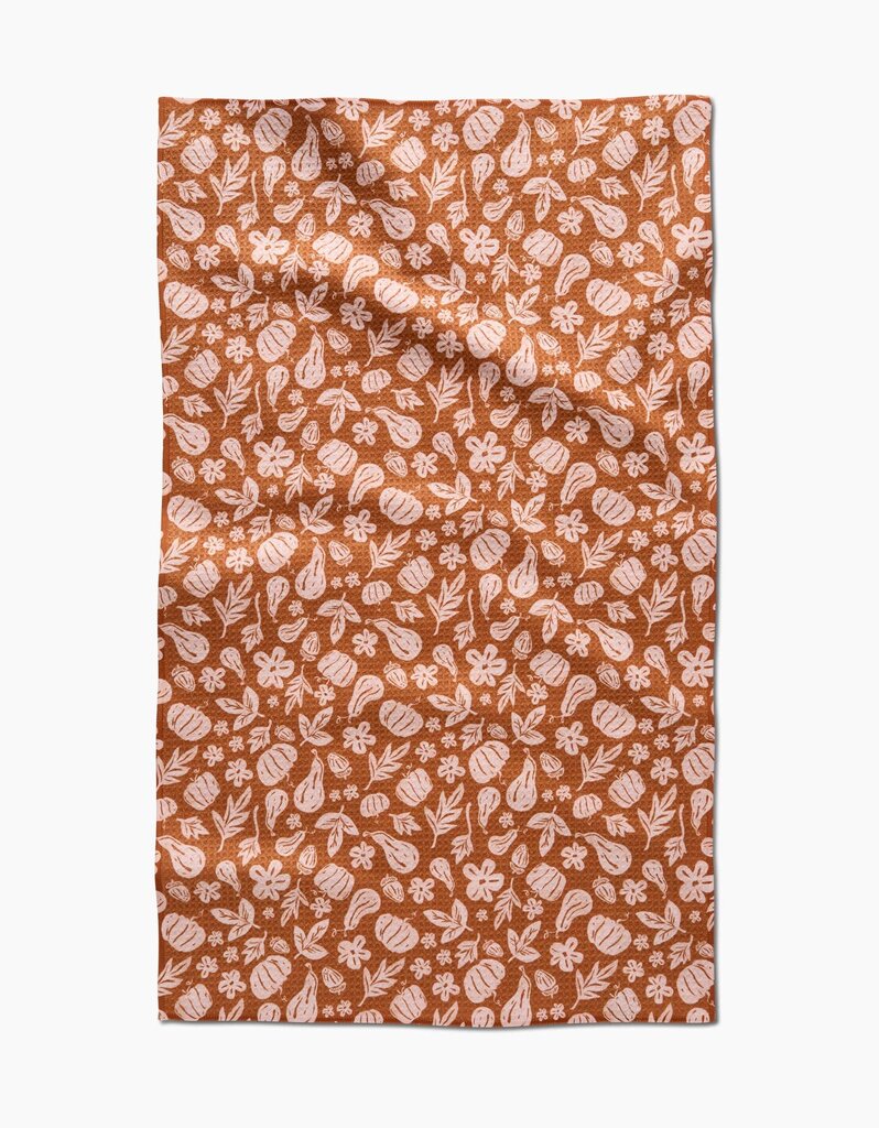 Farm Harvesting Days Geometry Tea Towel