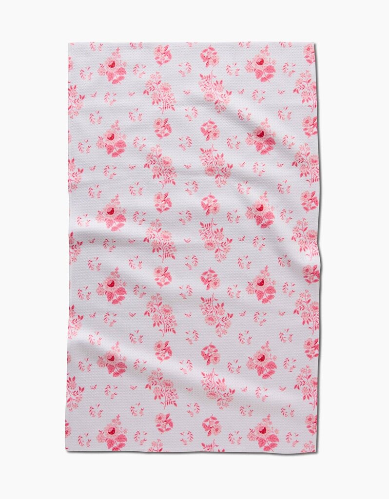 Petals Love Geometry Tea Towel